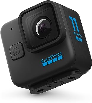 GoPro HERO11 Black Mini - Compact Waterproof Action Camera with 5.3K60 Ultra HD Video, 24.7MP Frame Grabs, 1/1.9'' Image Sensor, Live Streaming,