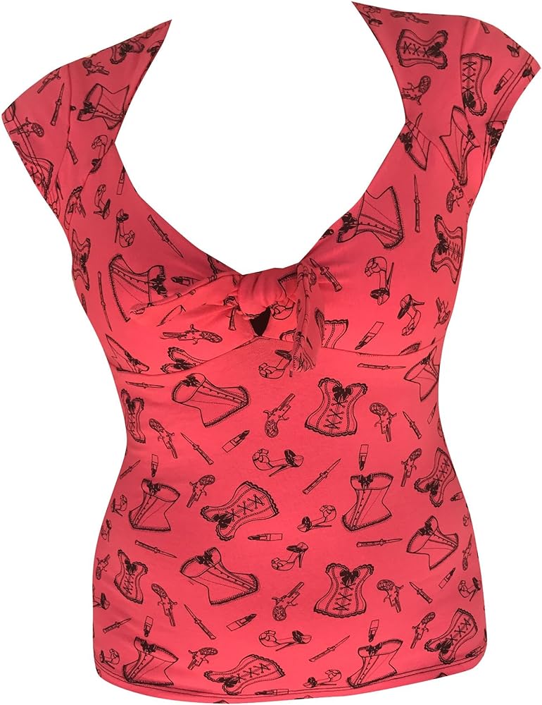 Amazon.com: Switchblade Stiletto Dame TIE TOP (Small, Coral Corset